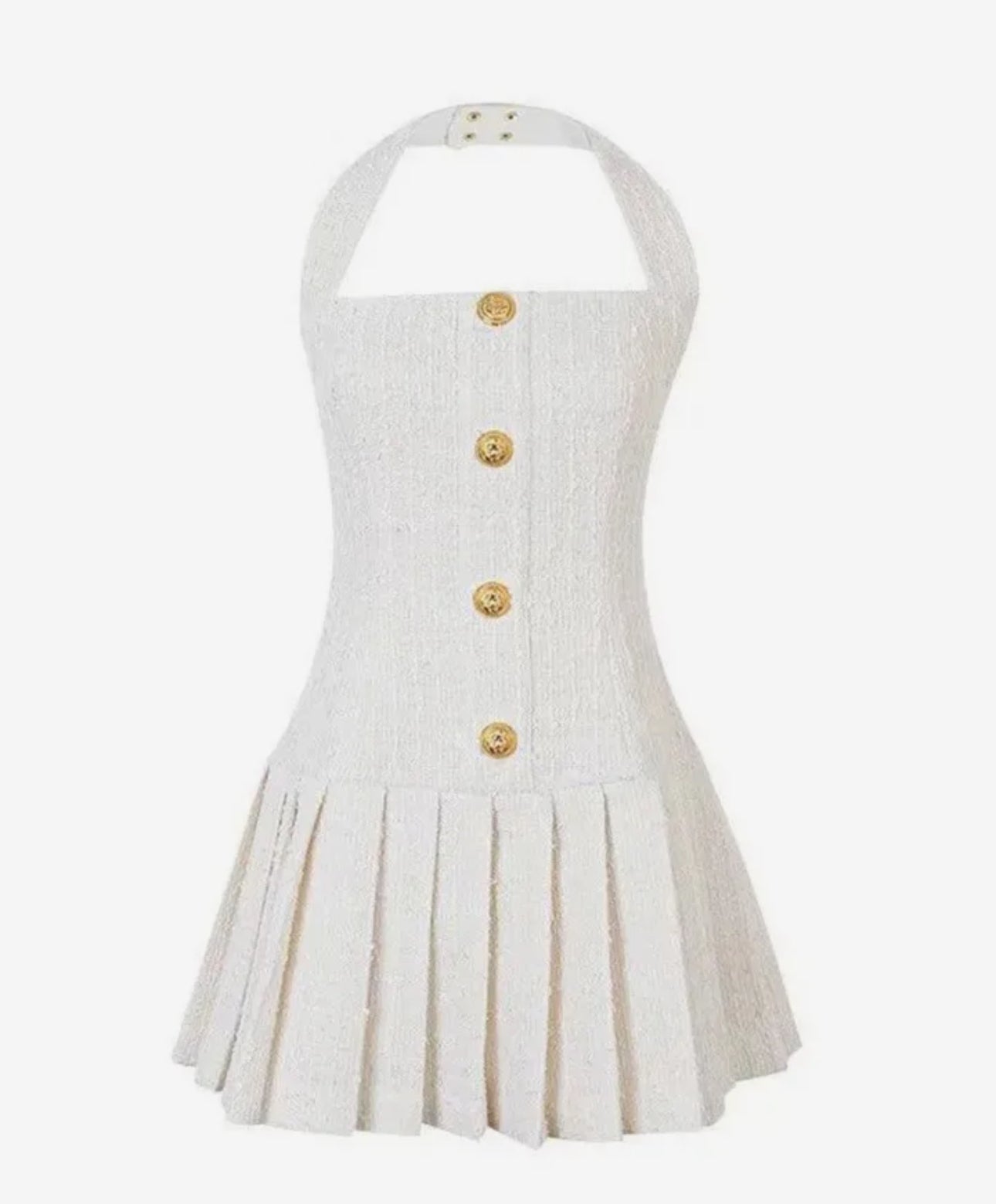 tweed halter dress Ava Presley Halter Tweed Short Dress 26708