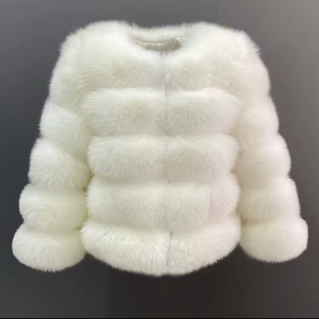 Mika real fox fur coat