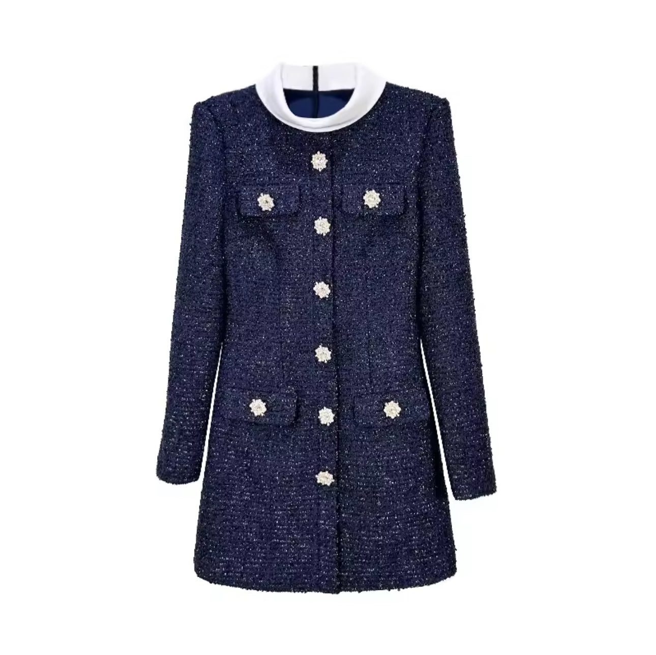 Lala long sleeve tweed mini dress