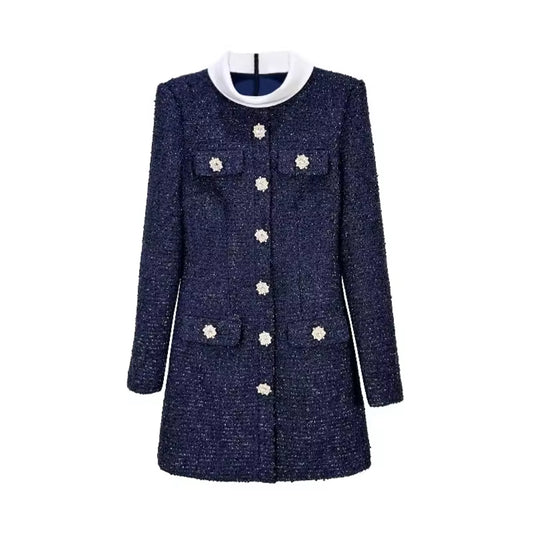 Lala long sleeve tweed mini dress