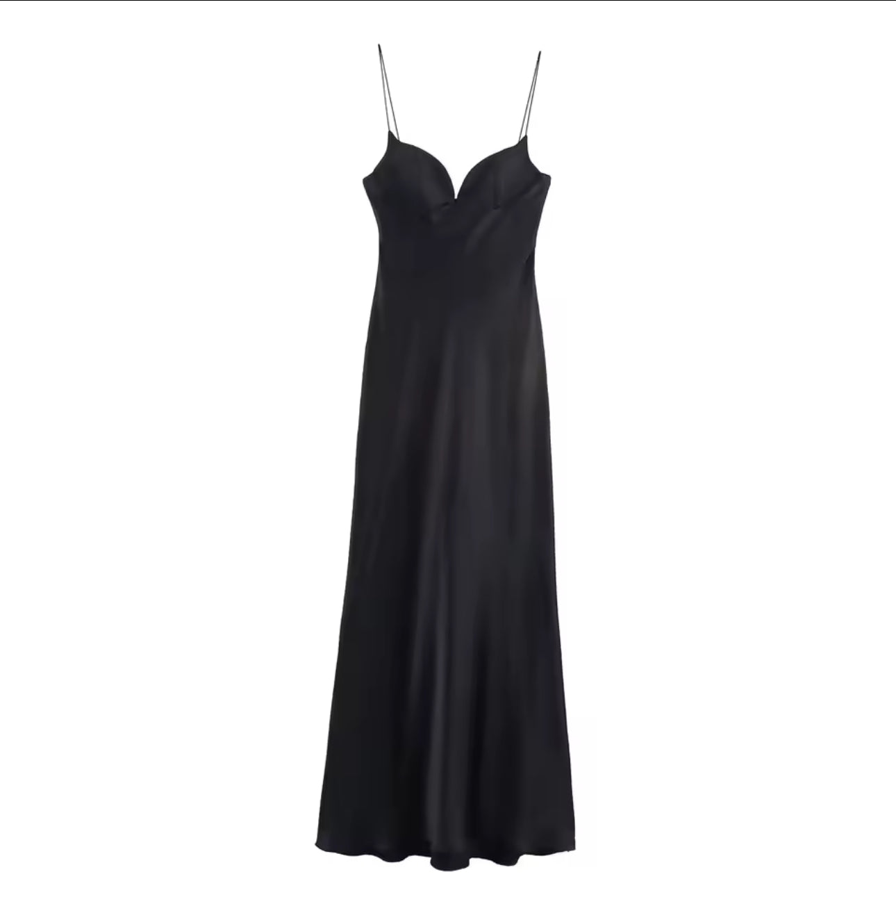 Paula satin plunge dress