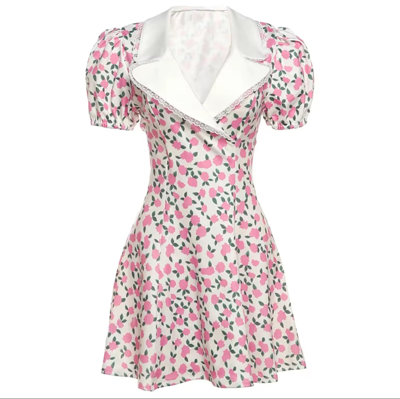 Elsa floral collared mini dress