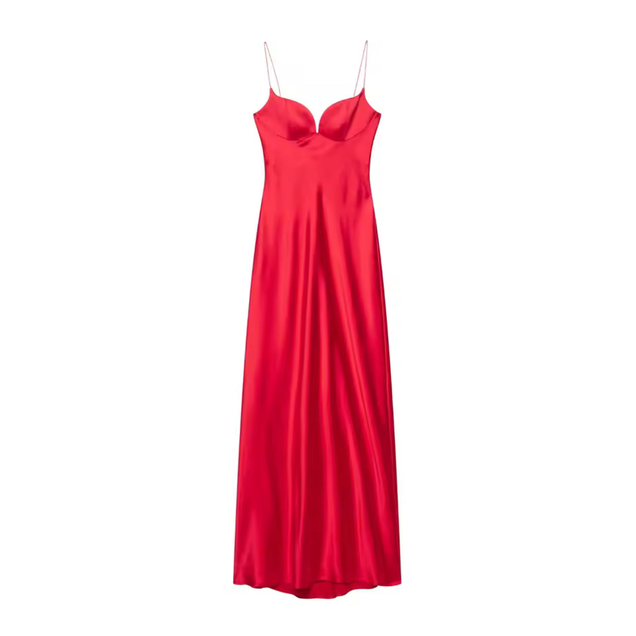 Paula satin plunge dress