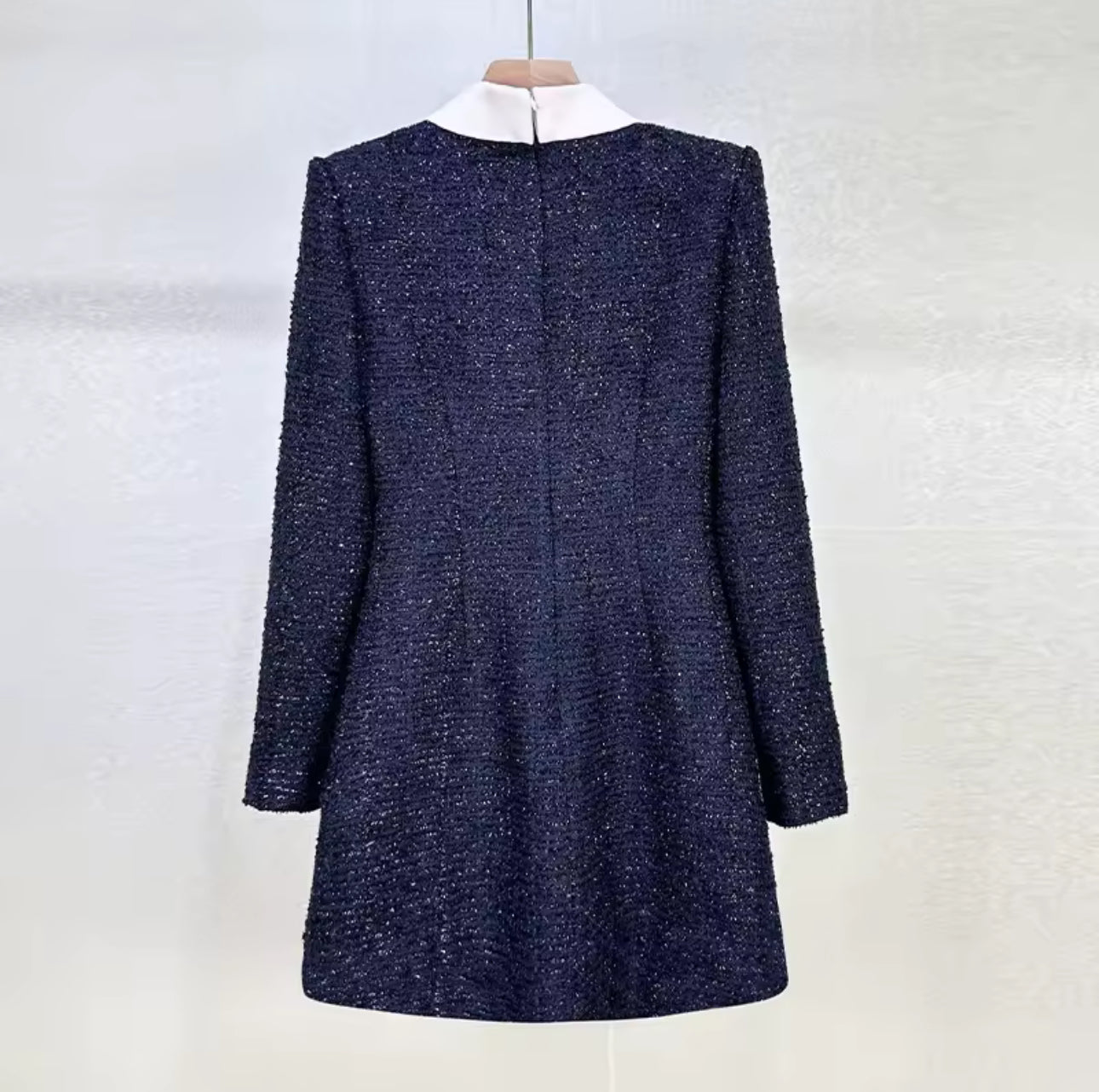 Lala long sleeve tweed mini dress