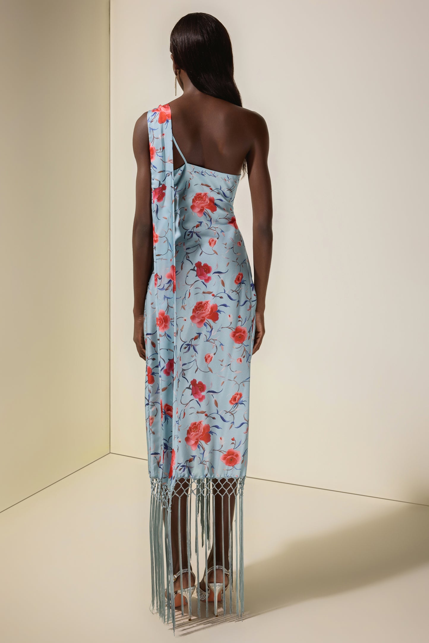 Zareen asymmetrical fringe dress
