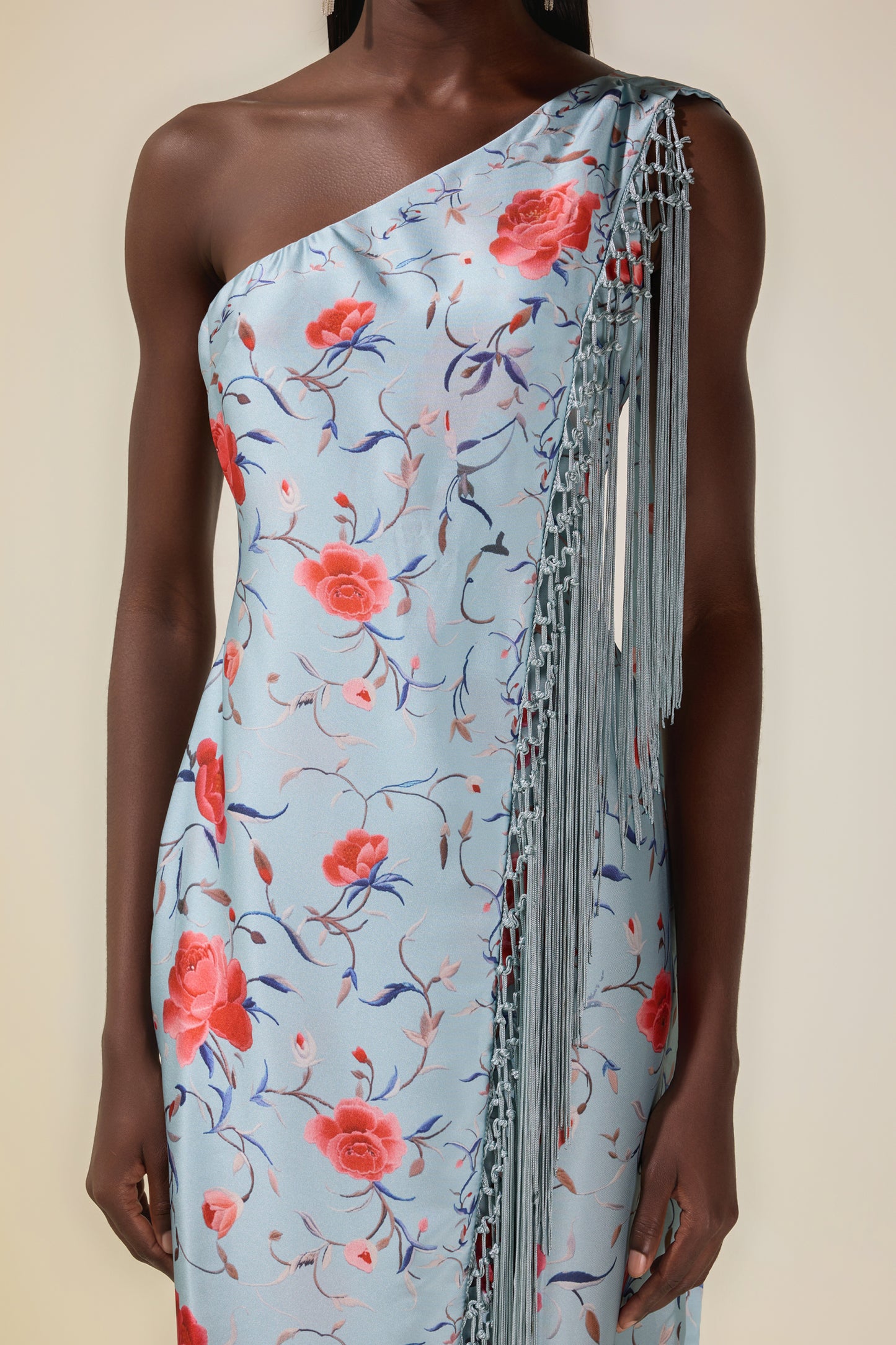Zareen asymmetrical fringe dress