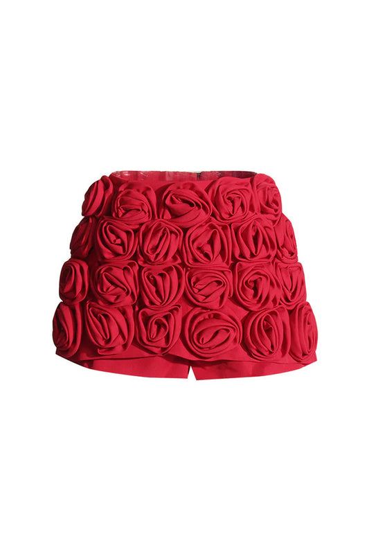 Naido rose red skort