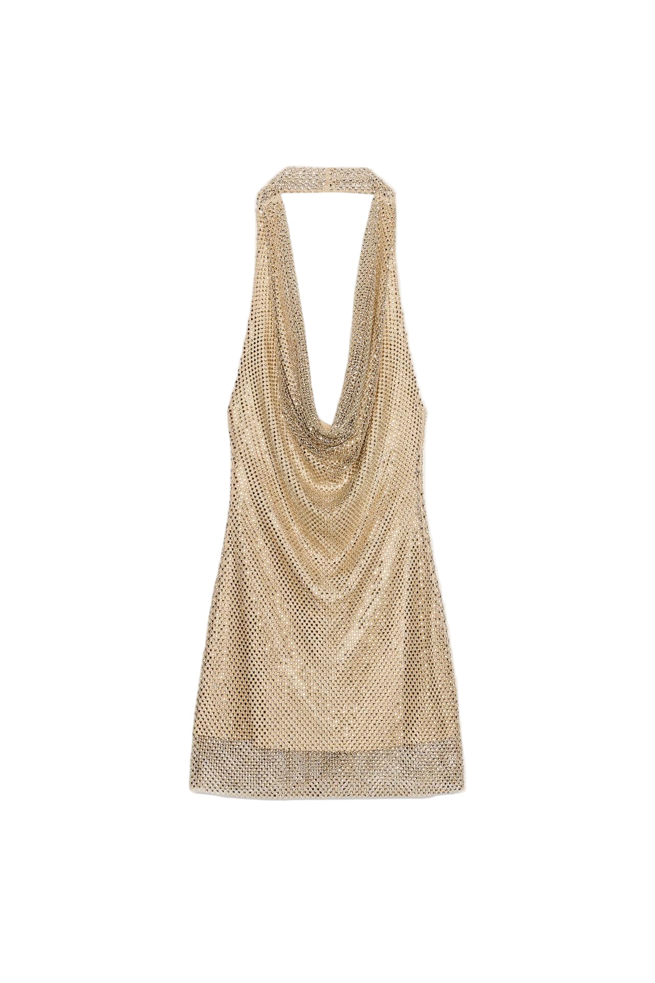 Zaina sparkly halter dress