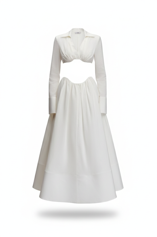 Nelli crop top skirt set