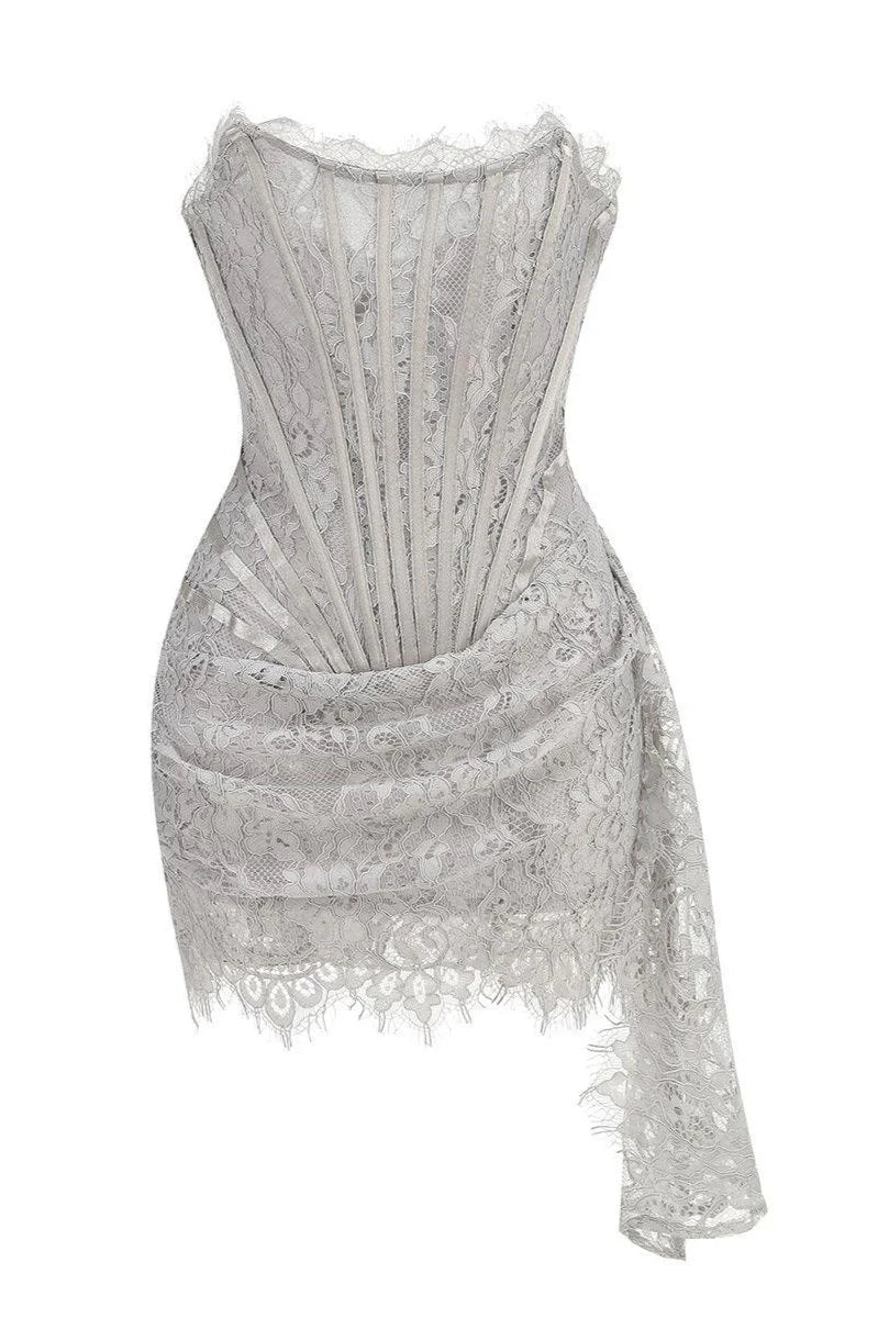 Victoria corset lace mini dress – Mimi June