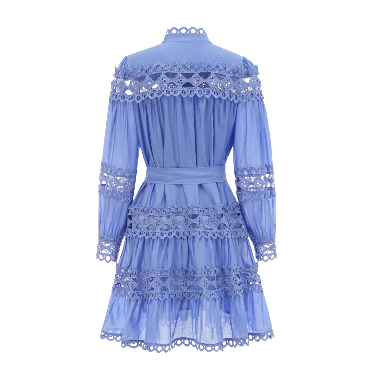 Marjon hollow out lace long sleeve dress