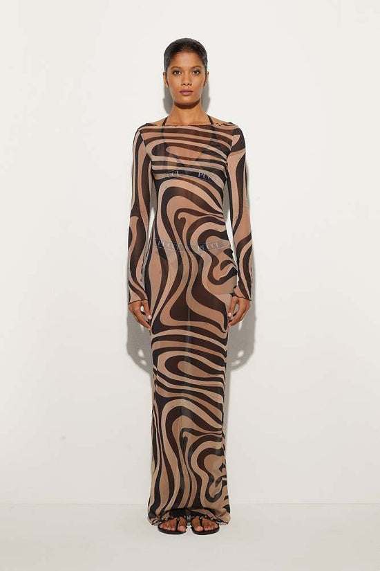 Fucci abstract cover-up dress