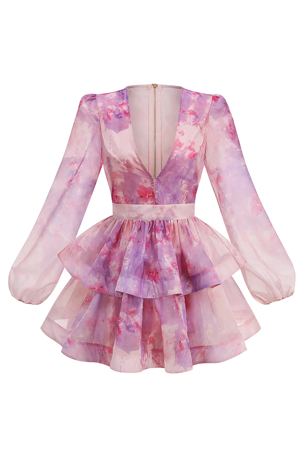 Iris Floral ruffle dress