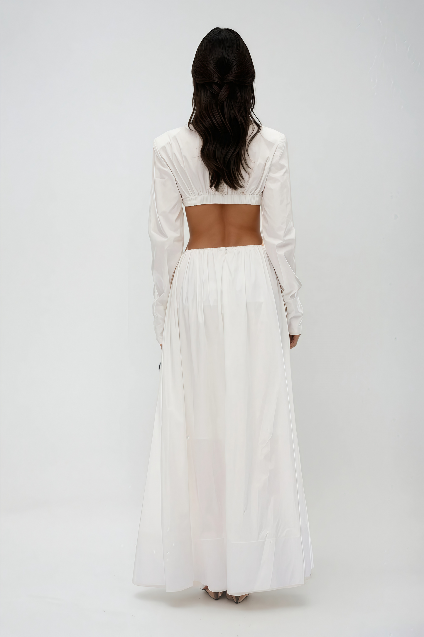 Nelli crop top skirt set